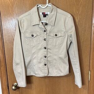 Live a Little Tan Denim Jacket